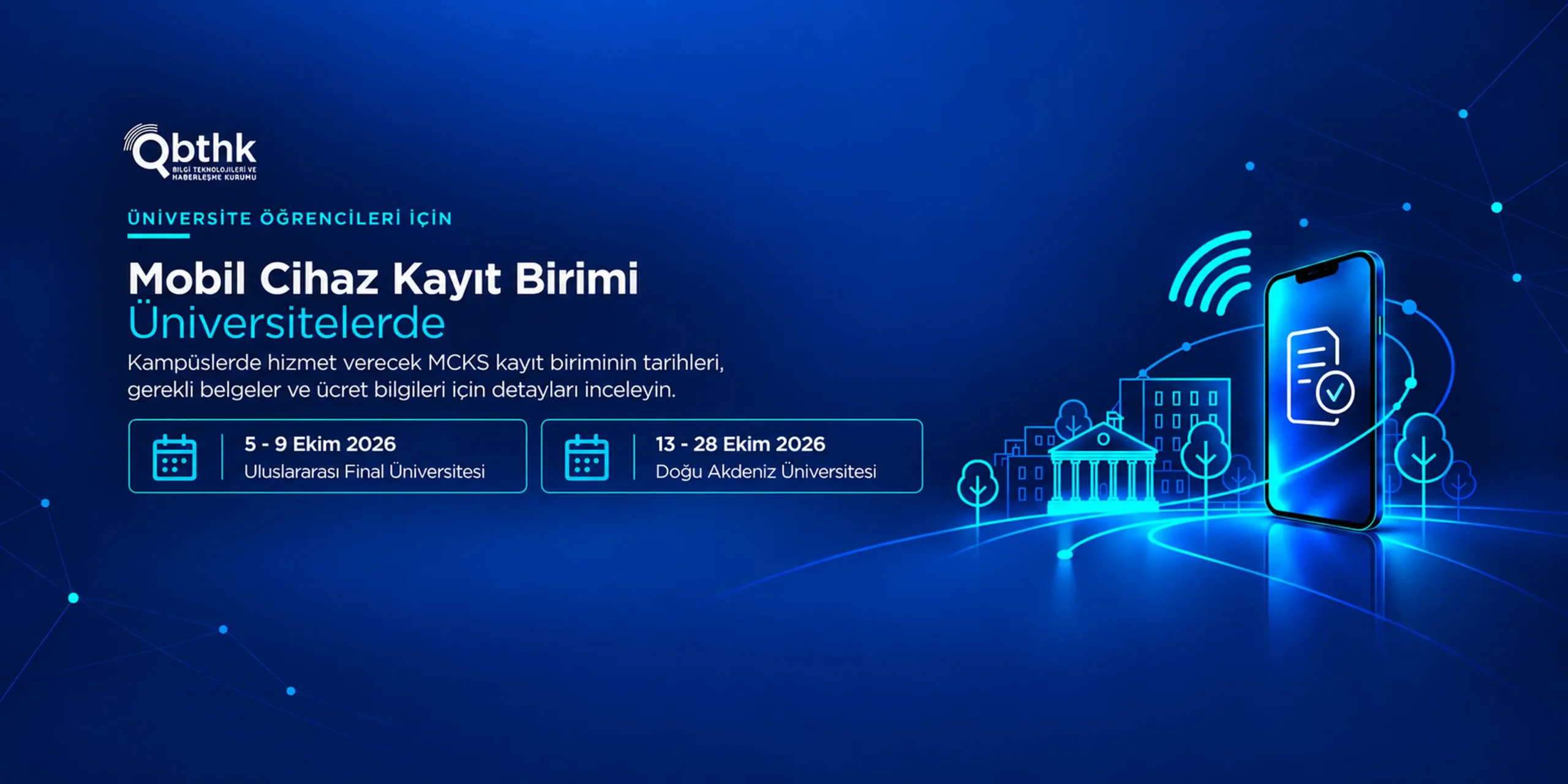 2026 Üniversite Kampüslerinde Mobil Cihaz (IMEI) Kayıt İşlemleri