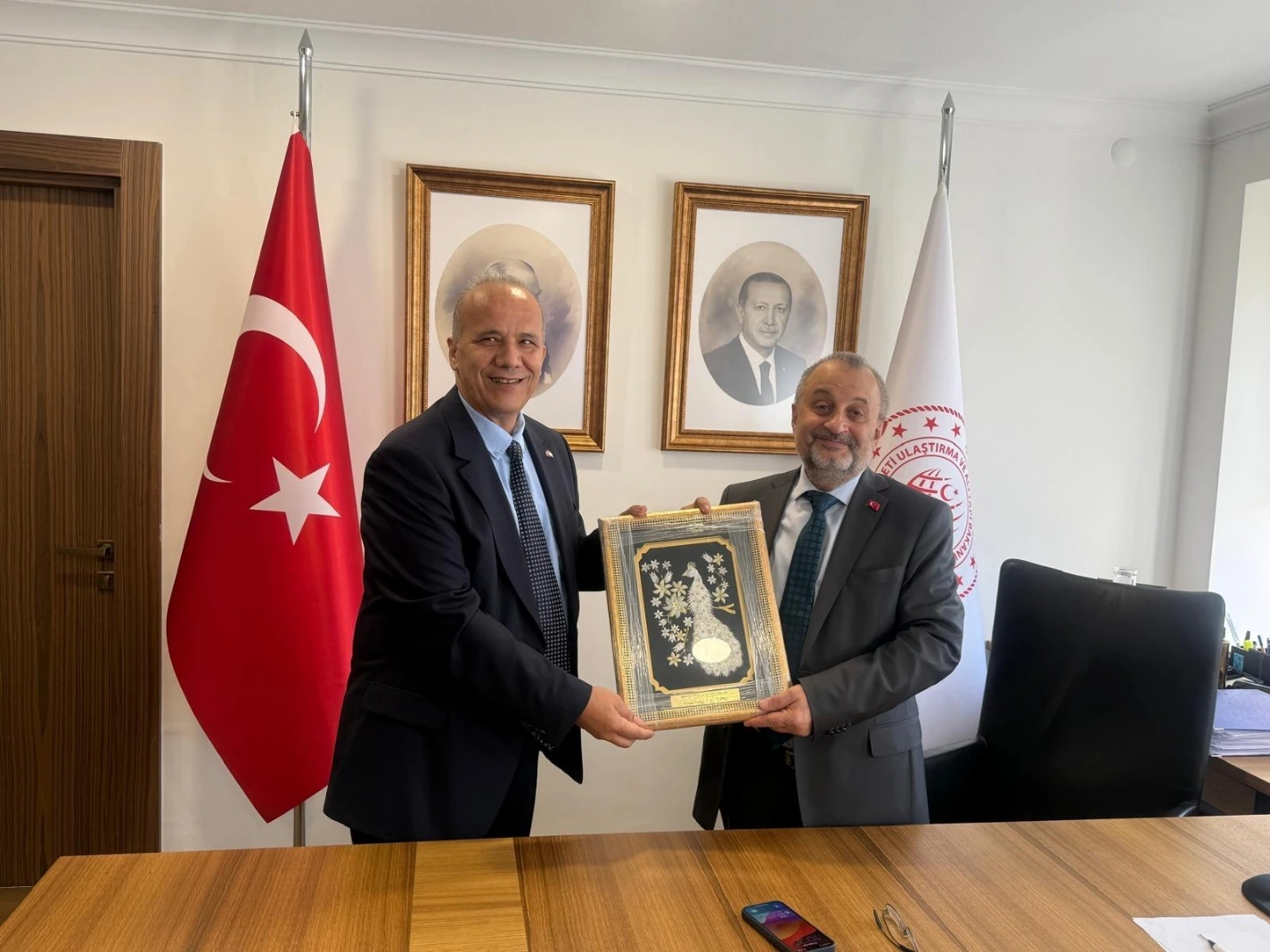 BTHK Başkanı Doç. Dr. Kadri Bürüncük, T.C. Ulaştırma ve Altyapı Bakan Yardımcısı Ahmet Hamdi Atalay ile